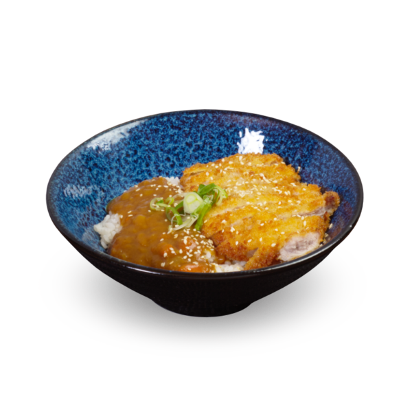 Horu-katsu-curry-don - Riso, cotoletta di maiale con salsa curry giapponese sesamo e cipollotto